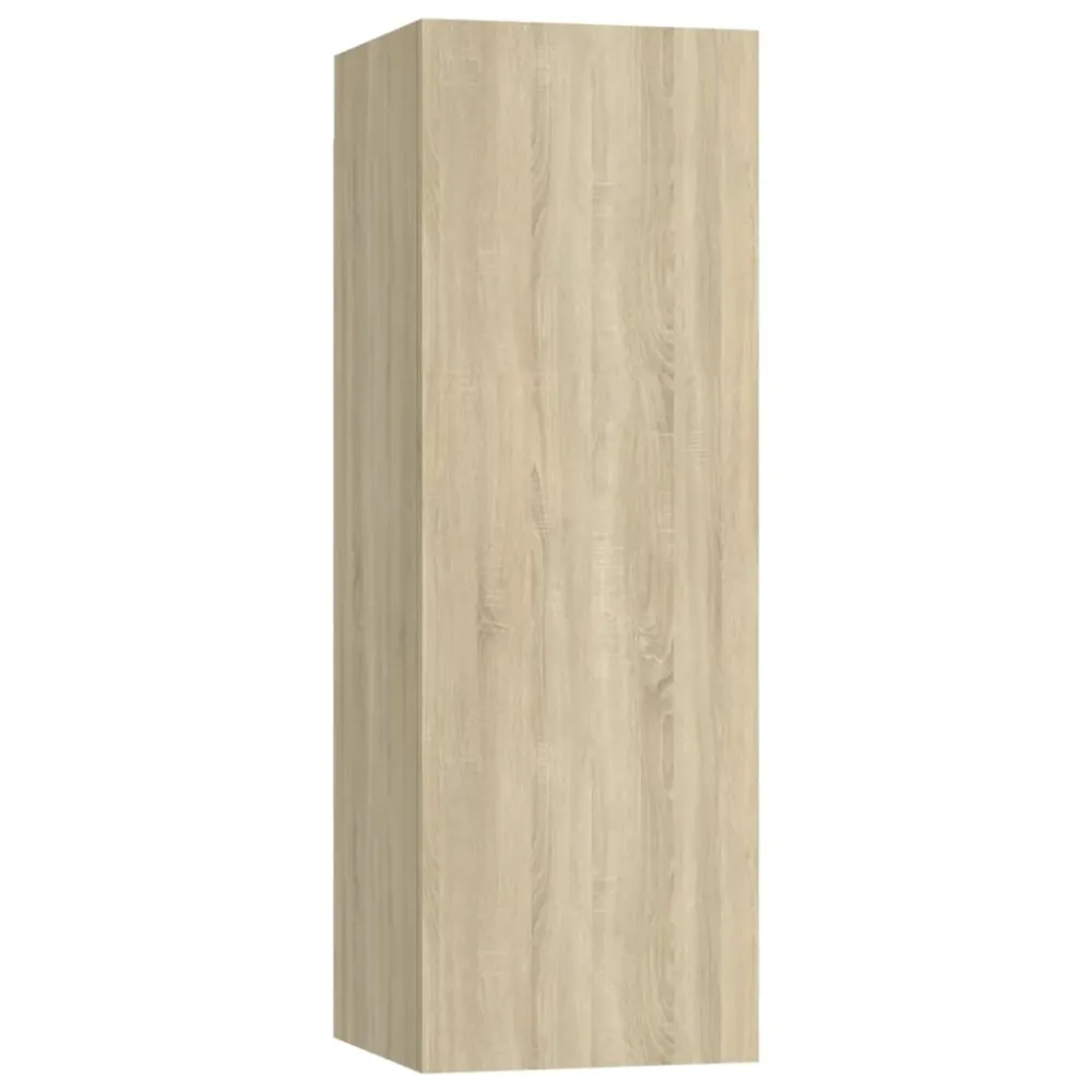 Ensemble de meubles armoire buffet TV télévision salon chambre séjour 7 pièces chêne sonoma bois d'ingénierie brun 02_0025205