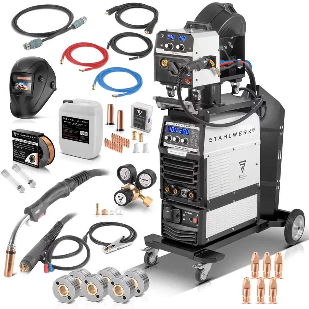 Machine de soudage Stahlwerk MIG MAG 400 par équipement complet de l'onduleur IGBT refroidi par eau total avec 400 et fonc...