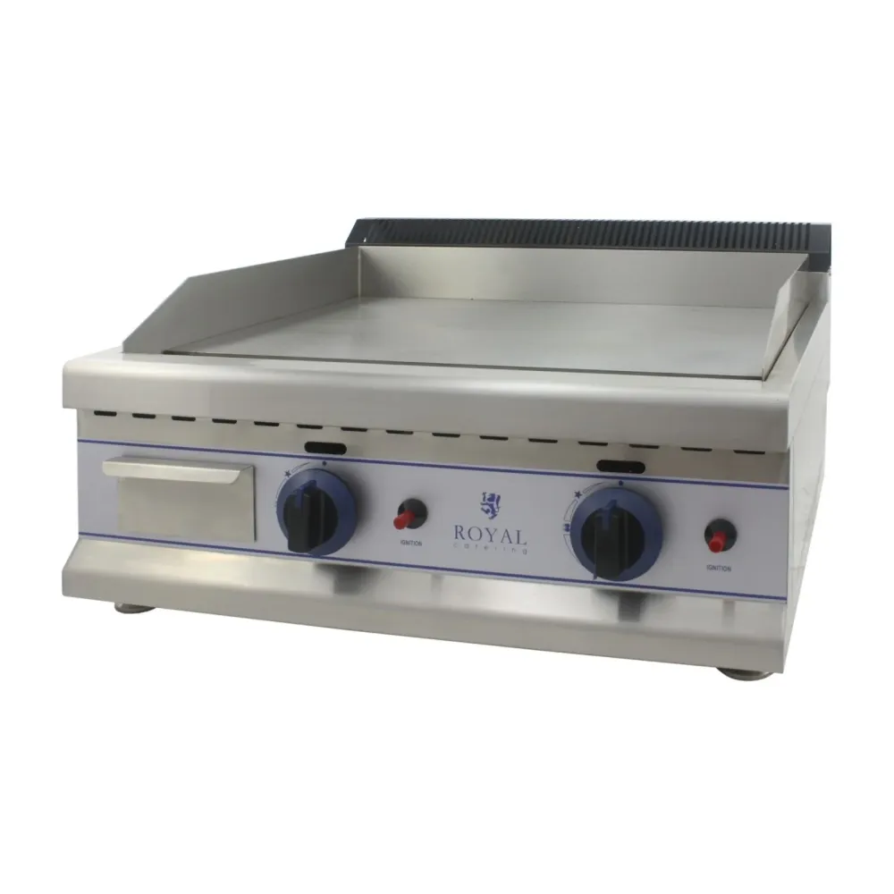 Plancha à gaz - 65cm - propane/butane - 30mbar acier inox professionnel 3614044