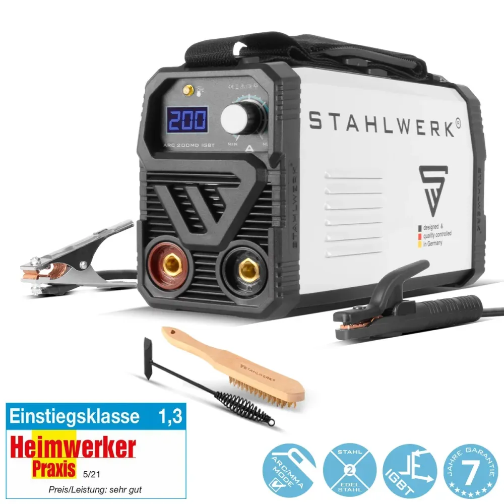 Stahlwerk Arc 200 MD Welding Equipment - DC MMA | E-main | Onduleur de lifting-tig avec 200 ampères, technologie IGBT et c...