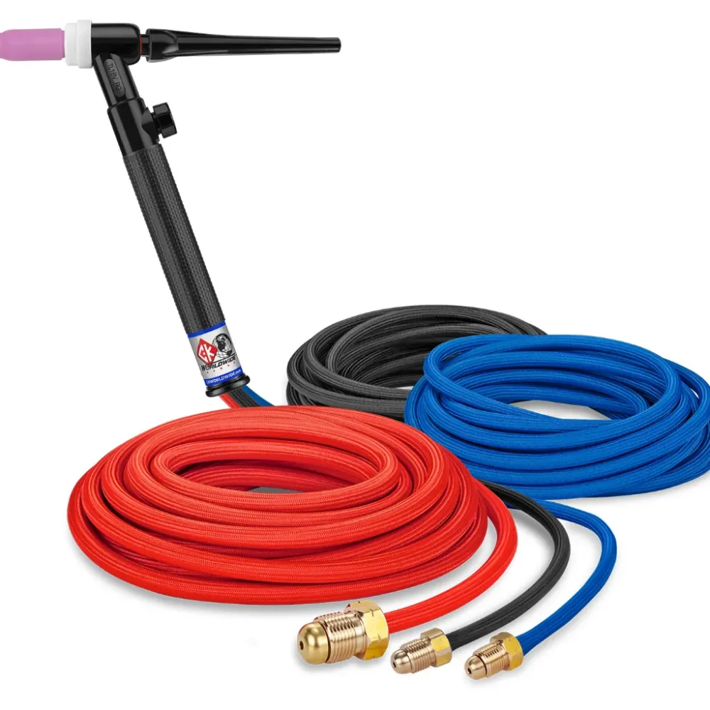 CK Worldwide Trim-Line TL18 Torche TIG refroidie à l'eau avec valve à gaz