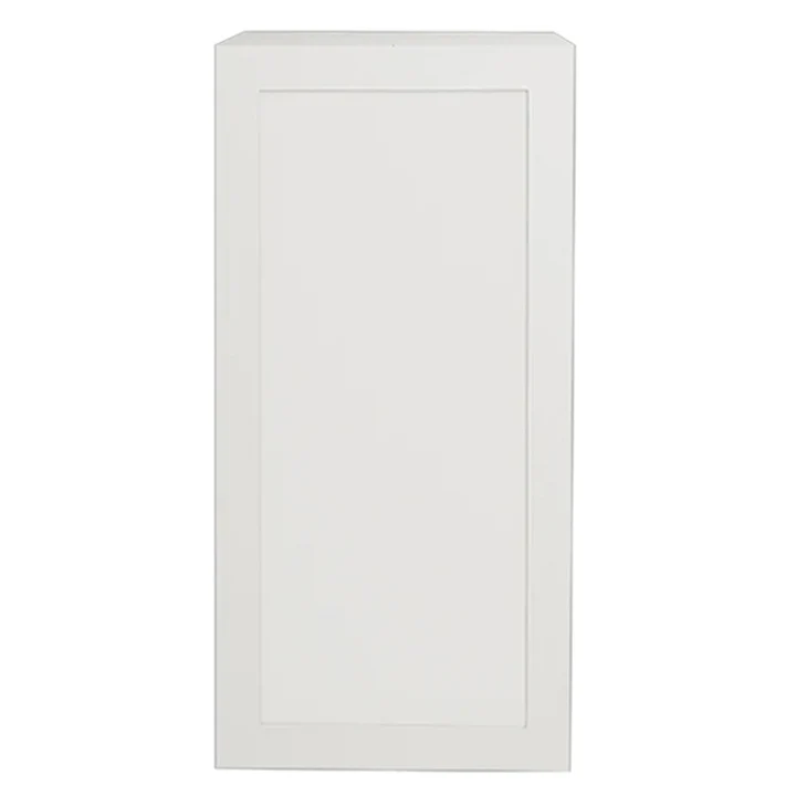 Évier en granit Armoire de cuisine blanche mate de style Shaker, unité supérieure à 1 porte, 15 L x 36 H x 12 1/2 po