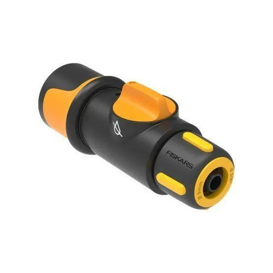 Fiskars Raccord de tuyau On/Off 9 mm (3/8'') - Compatible Universel