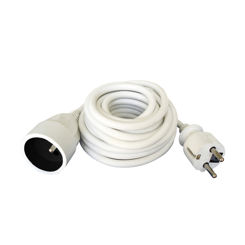 Multiprise angulaire Rallonge 1,90 m pour aquarium : blanc Zenitech