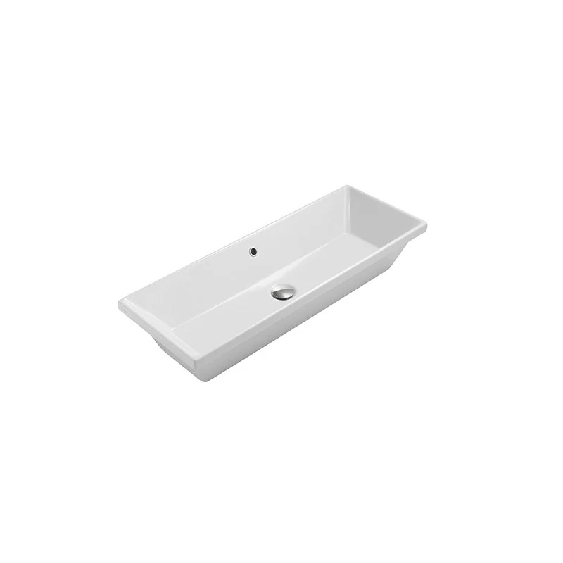 Haute Résistance Lavabo encastré 90X34 cm Céramique Globo modèle Stockholm