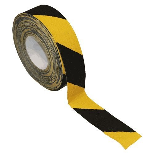 B-SAFETY Revêtement antidérapant moulable en rouleau 50 mm marques d'avertissement noir / jaune AR246050 choisir...