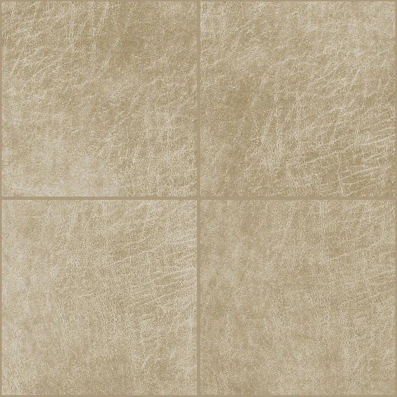 Origin Wallcoverings carreaux adhésifs en cuir synthétique carré sable crème - 1 m² - 357249