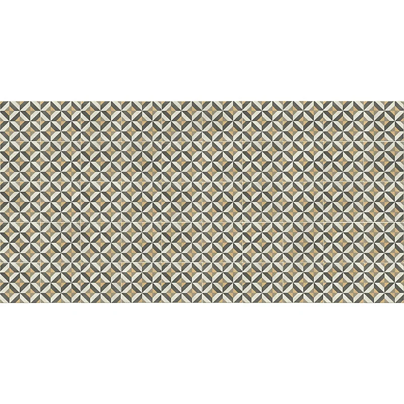 Revêtement sol PVC Trento effet carreau de ciment arc-en-ciel 2m (vendu au m²)