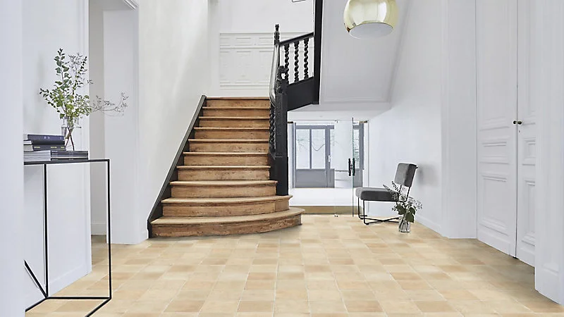 Revêtement sol VINYLE Tarkett Pluton effet carrelage 4m (vendu au m²)