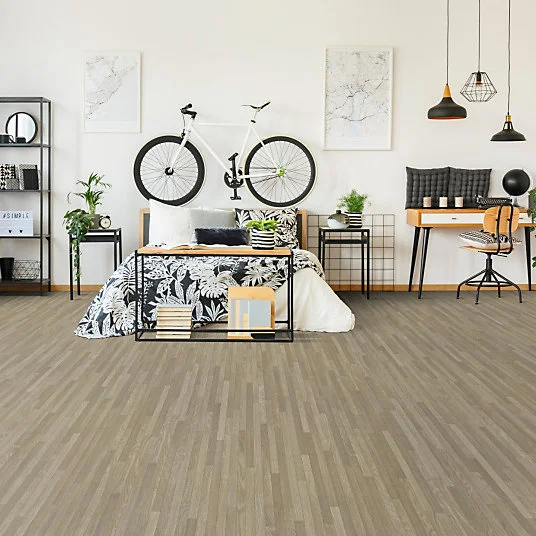 Sol Vinyle Feng Shui - Parquet lames étroites - Chêne évident - Rouleau de 3m x 17m