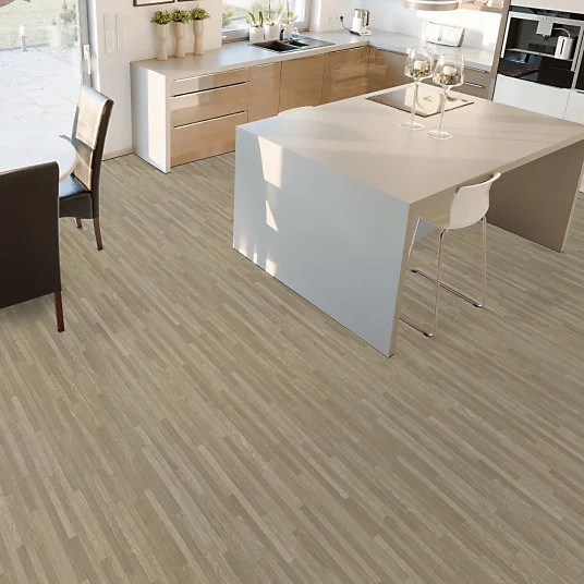 Sol Vinyle Feng Shui - Parquet lames étroites - Chêne évident - Rouleau de 3m x 17m