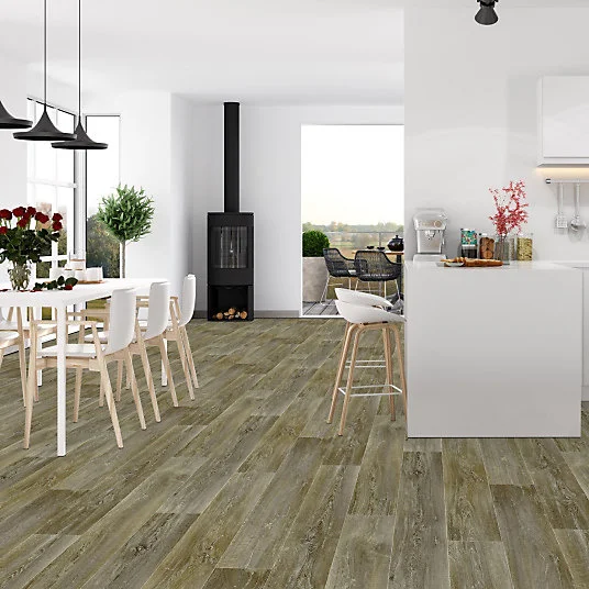 Sol Vinyle Interior - Imitation parquet - Chêne scandinave vieilli - Rouleau de 3m x 6m