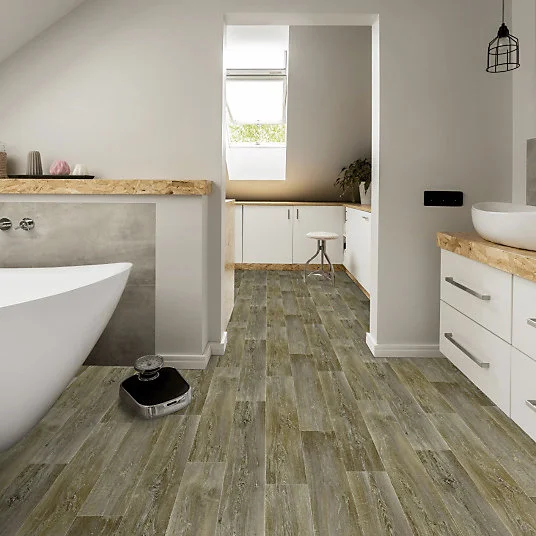 Sol Vinyle Interior - Imitation parquet - Chêne scandinave vieilli - Rouleau de 3m x 6m