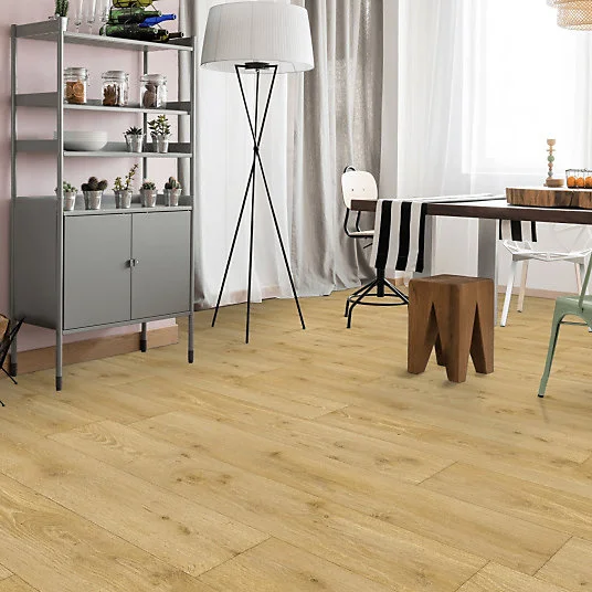Sol Vinyle Link Plus - Imitation parquet bois naturel - Surface brillante - Rouleau de 4m x 13m
