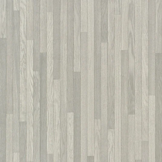 Sol Vinyle Textile économique - Parquet lames étroites - Chêne gris - Rouleau de 3m x 17m