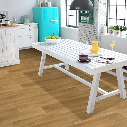Sol Vinyle Textile - Noir jais Edition - Aspect parquet - Chêne naturel - Rouleau de 4m x 30m