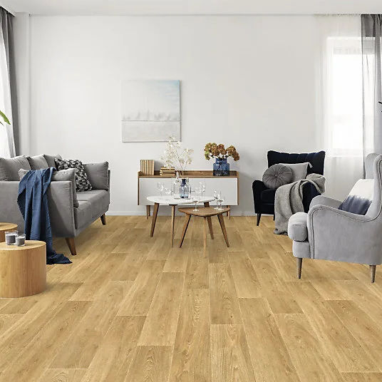 Sol Vinyle Textile Rénove - Imitation parquet - Chêne Maritime - Rouleau de 4m x 13m