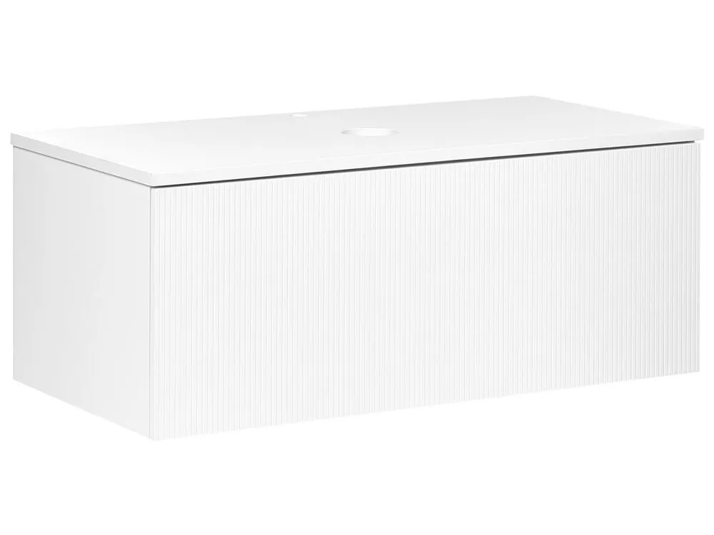 Bathroom Wall Mounted Cabinet 100 x 52 cm Blanc pur ALZIRA