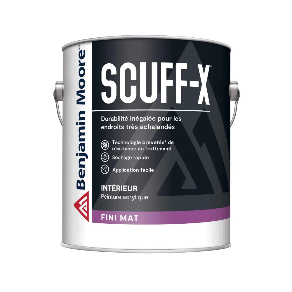 Certifié Écologique Peinture d’intérieur au élastomère Scuff-X mat blanc, 3,79 L