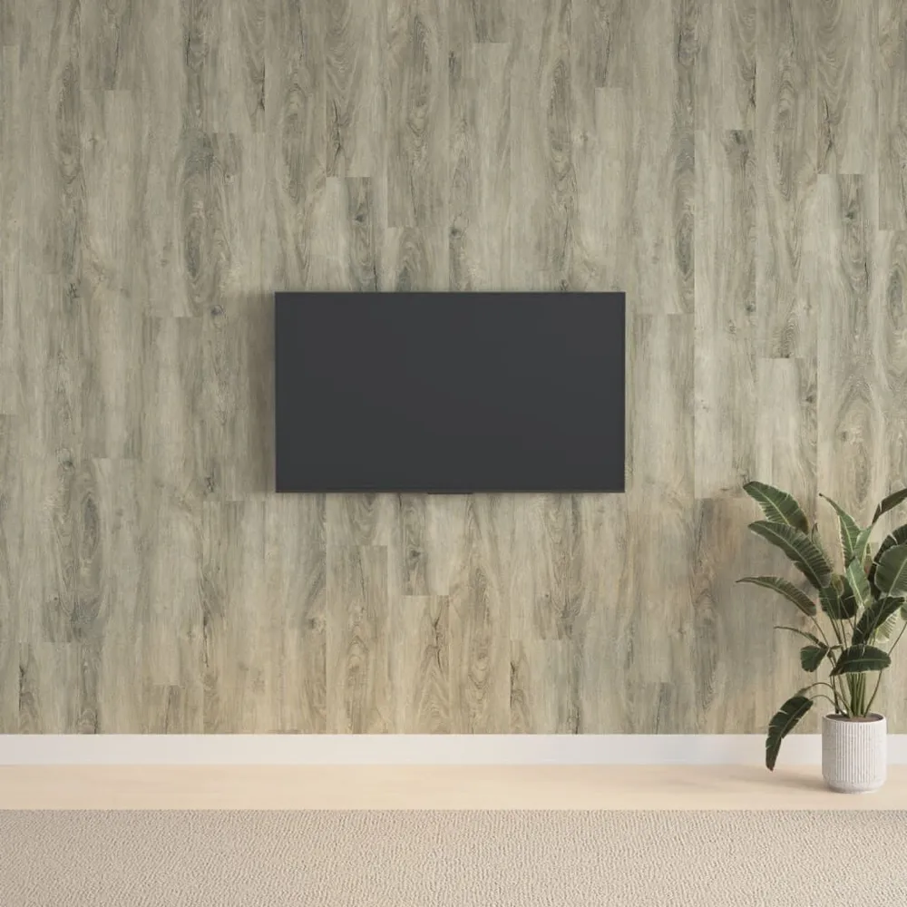 Panneaux muraux Aspect bois Gris VINYLE 2,06 m²