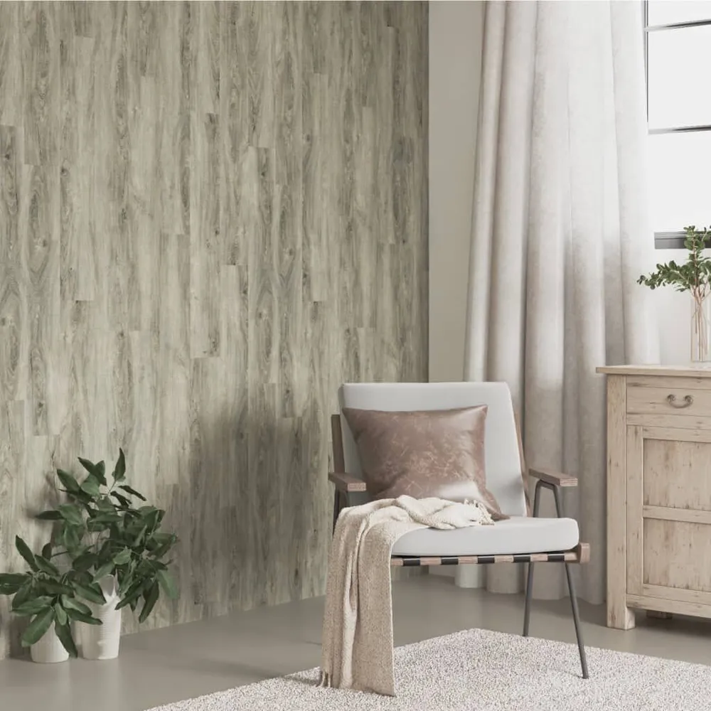 Panneaux muraux Aspect bois Gris VINYLE 2,06 m²
