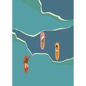 Tableau mural surf pour Mur en Plâtre