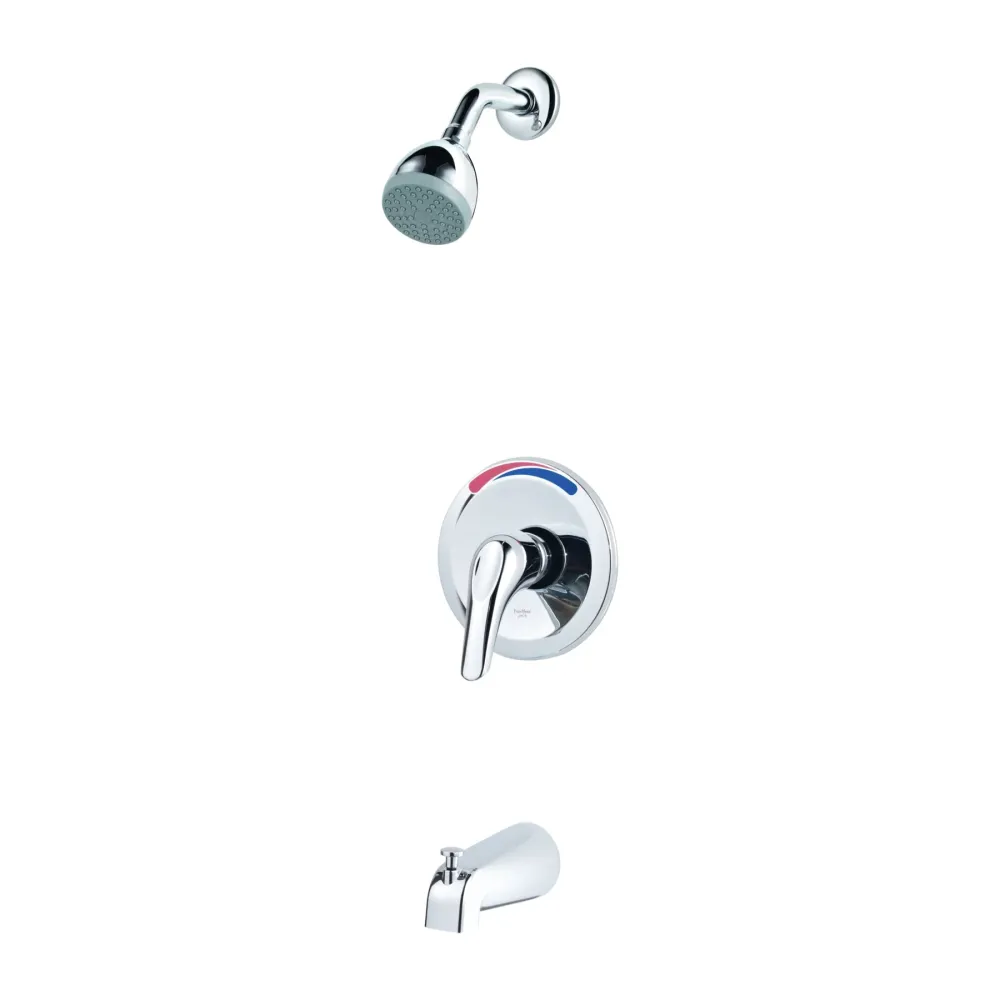 Ensemble de garniture de baignoire et de douche avec poignée, débit de 1,75 GPM avec Douchette Économique