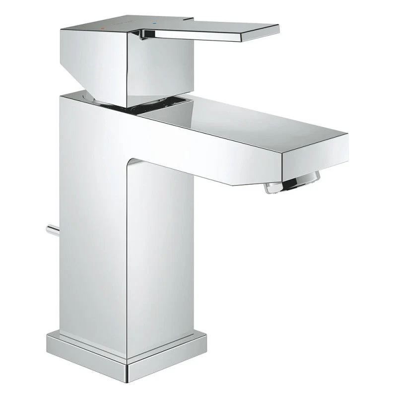 Mitigeur lavabo monocommande SAIL CUBE GROHE 23435000 bec bas - taille S - acier chromé