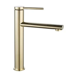 ROBINET DE LAVABO REA OVAL DORÉ HIGH