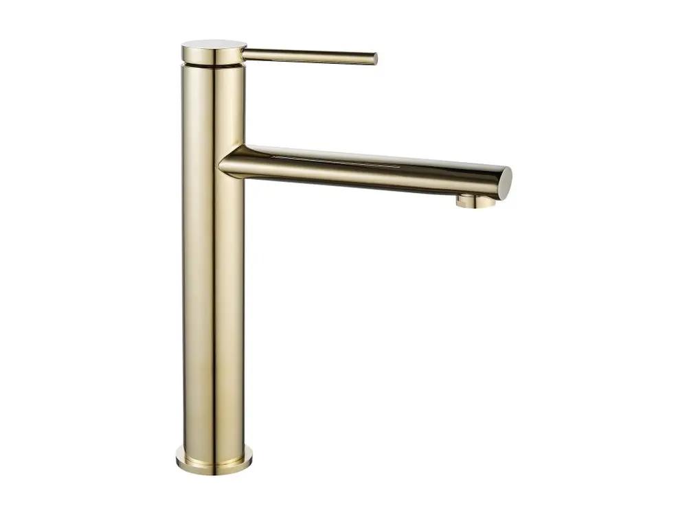 ROBINET DE LAVABO REA OVAL DORÉ HIGH
