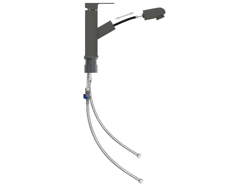 Robinet de lavabo rétractable de salle de bain mitigeur de lavabo mitigeur de salle de bain finition maison intérieur 17,2...