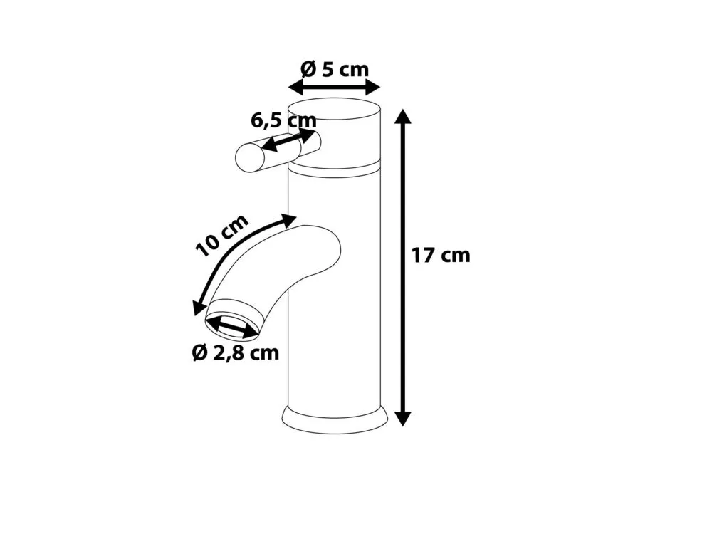 Robinet de lavabo RUSUMO Argenté