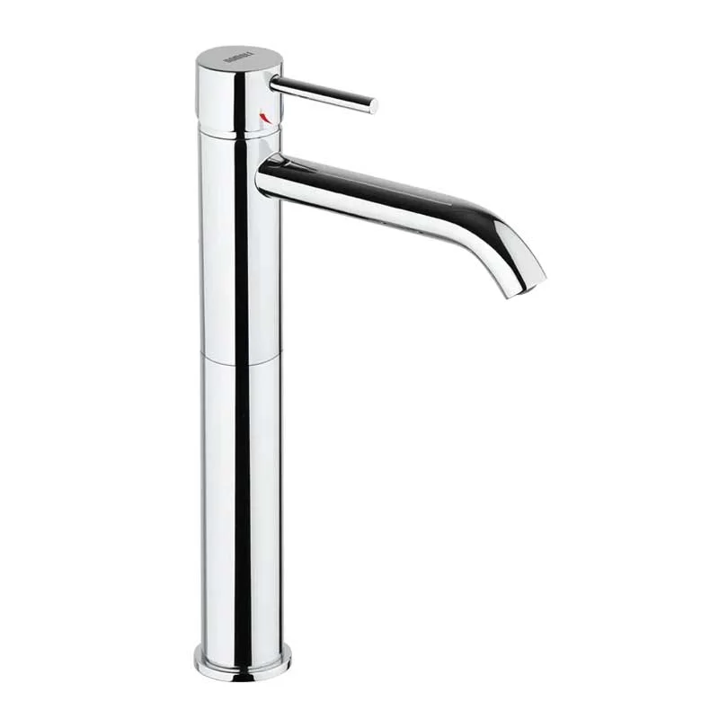 Mitigeur lavabo haut sans vidage en laiton acier chromé collection Pico de Mamoli Rubinetterie