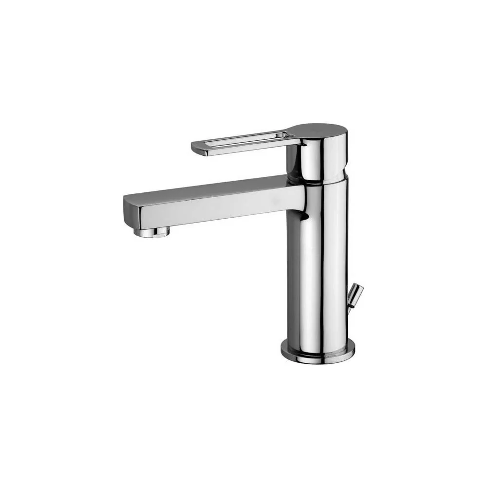 Mitigeur lavabo monocommande sans vidage série Ringo modèle RIN071CR acier chromé Paffoni