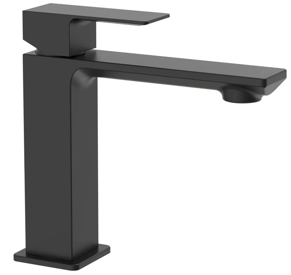 Mitigeur lavabo Paffoni avec vidage clic-clac série ELLE - Noir Mat