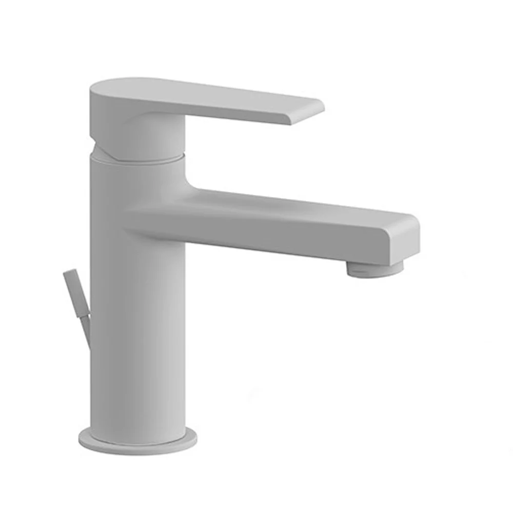 Mitigeur lavabo Rubinetterie Mariani ligne Artic blanc mat avec vidage