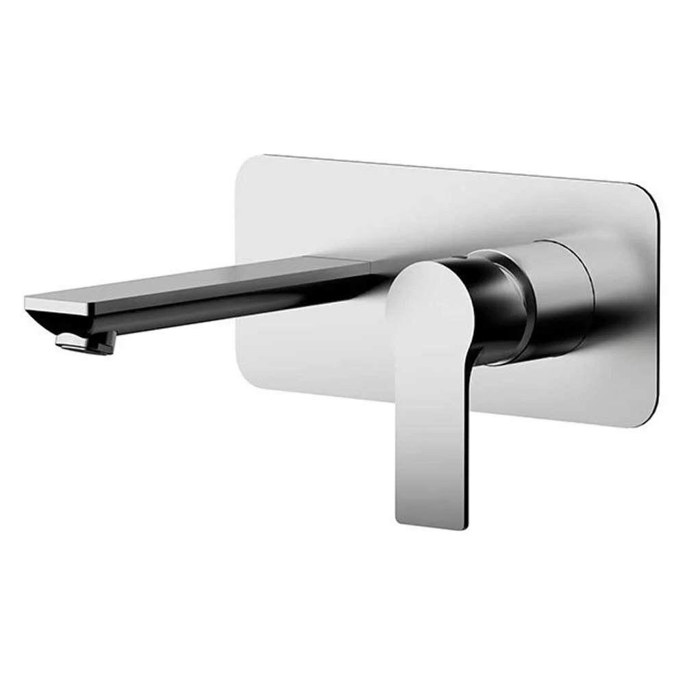 Mitigeur monocommande lavabo encastré avec bec de 23 cm chromé sans vidage collection Energy de Remer Rubinetterie