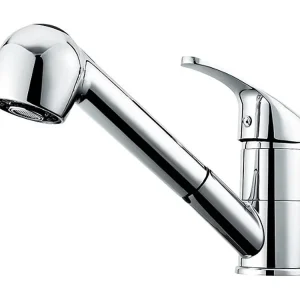 Robinet de cuisine salle de bain grande doucette étirable Mitigeur de lavabo Chrome avec Modulable