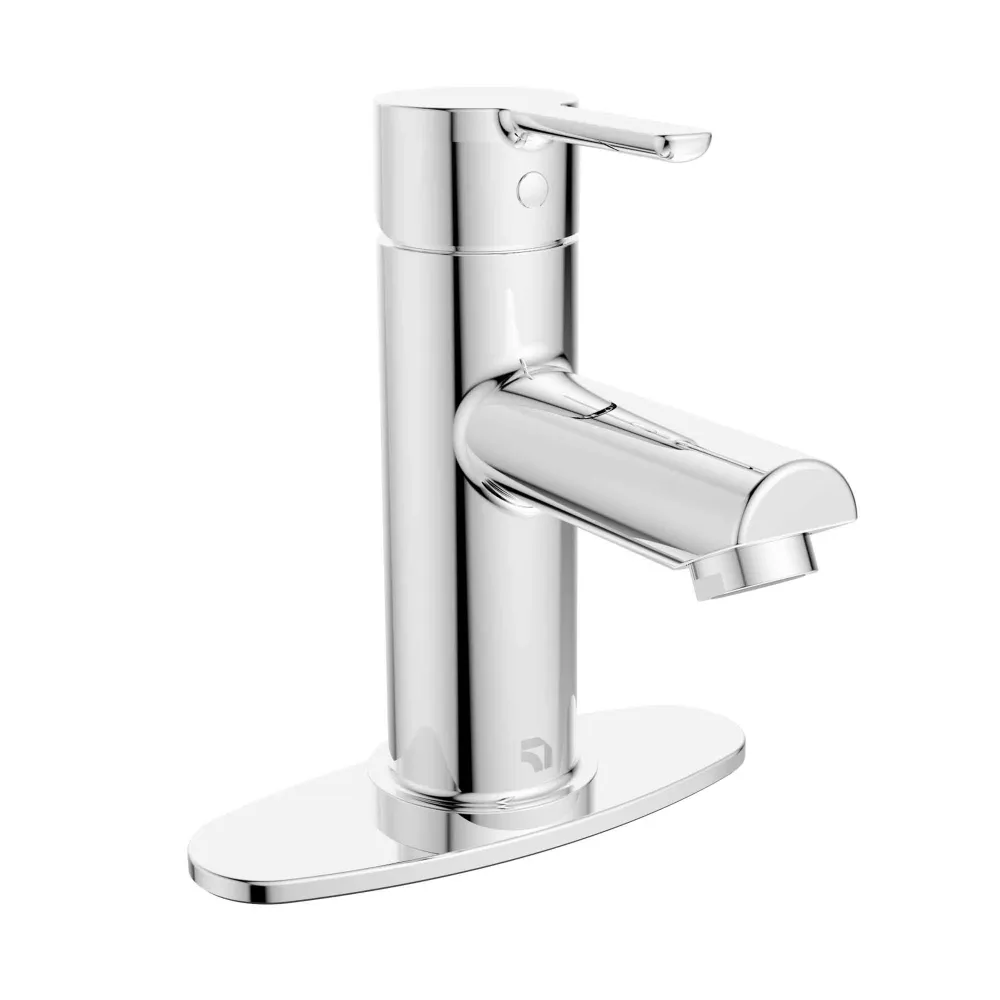 Robinet Delphi pour lavabo de salle de bain, chromé