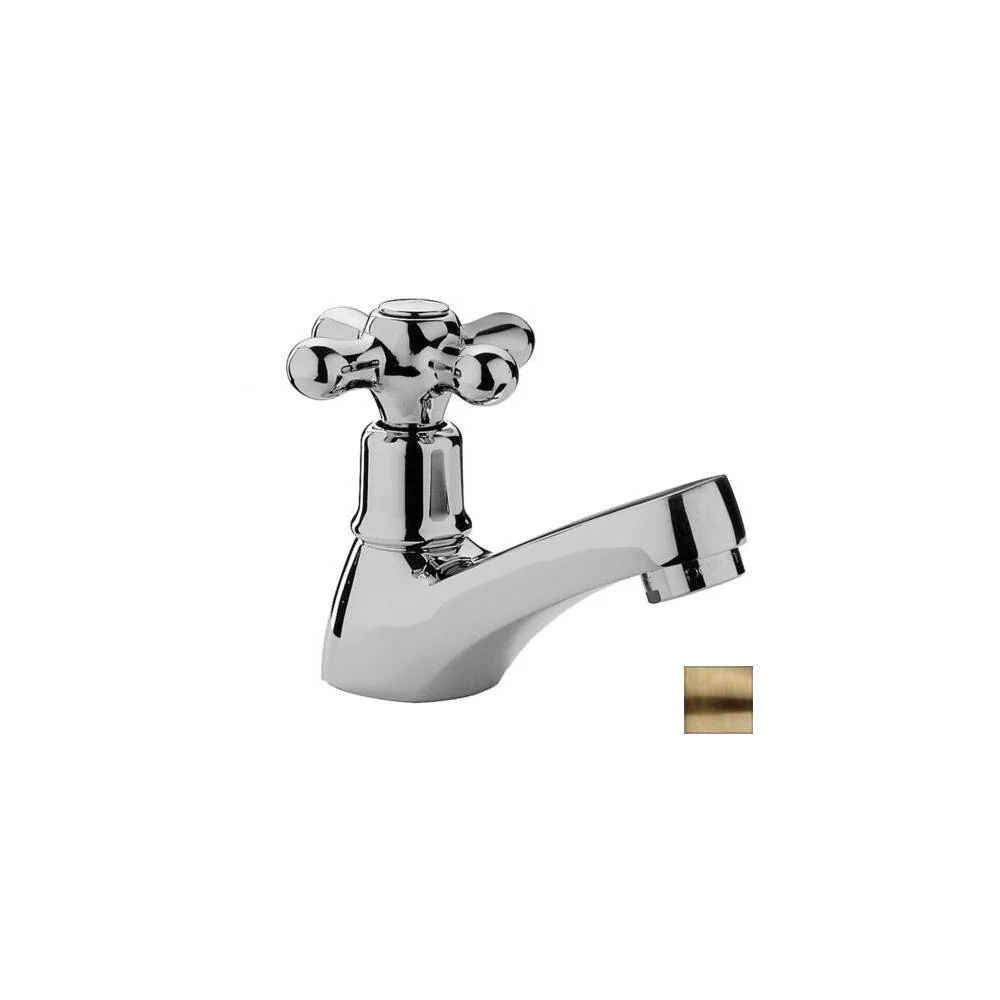 Robinet lavabo eau froide seule série Iris modèle IRV090BR Bronzé Paffoni