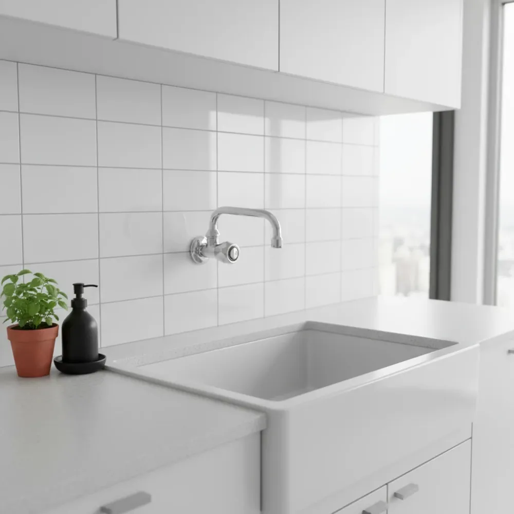 Robinet de lavabo série Danubio modèle DA205CR Acier chromé Paffoni