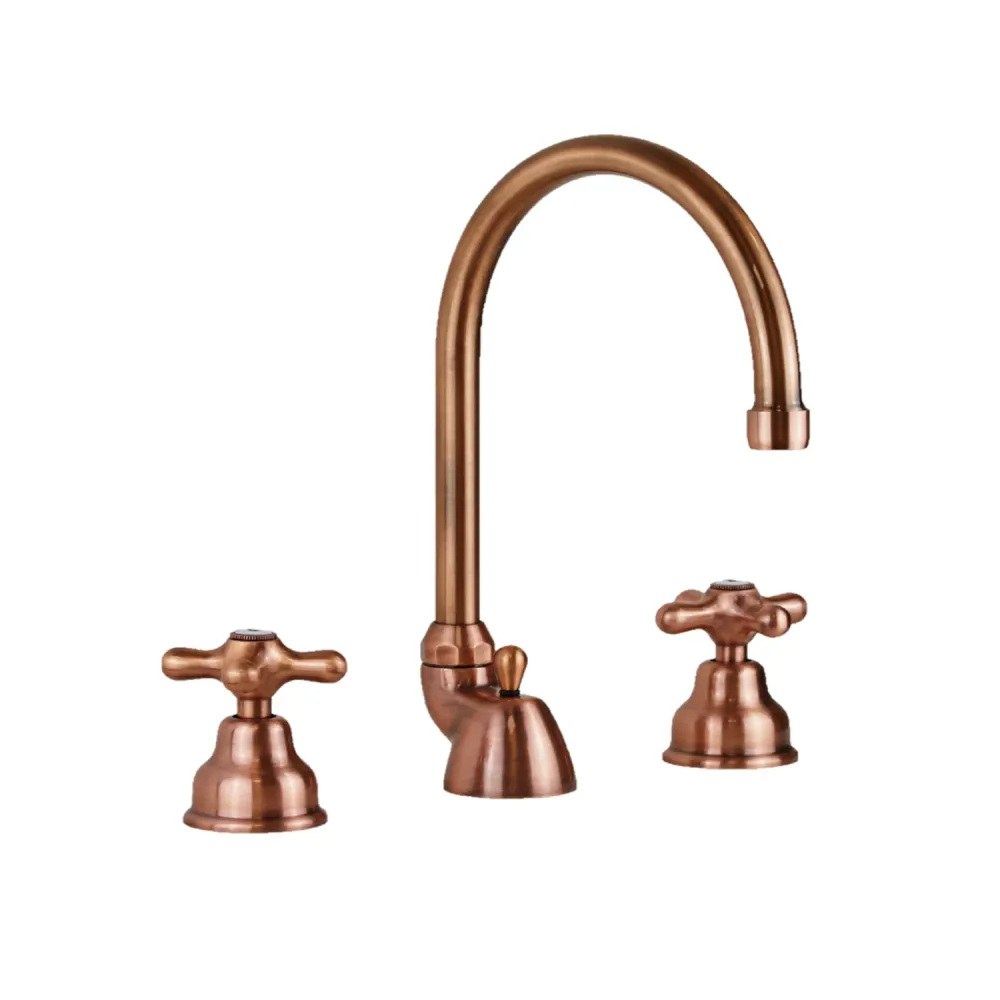Robinet de lavabo à 3 trous avec bec orientable Paffoni série Viola - Ramato