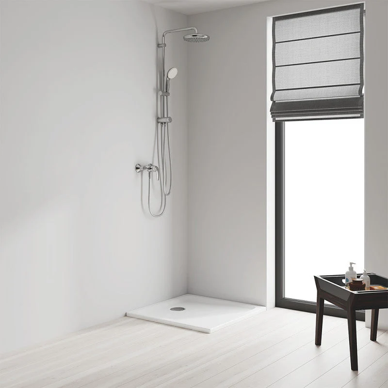 Colonne de douche inverseur manuel TEMPESTA SYSTEM 210 GROHE 26381001 - Ø21 cm + souple 125cm + douchette 1 jet - chromé
