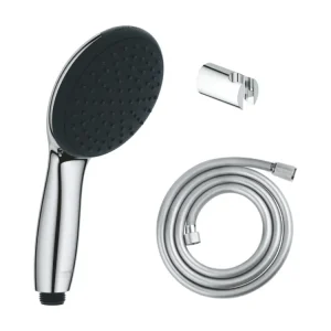 GROHE Douchette 1 jet Vitalio Start 100 chromé avec polyvalent 175 et support rond