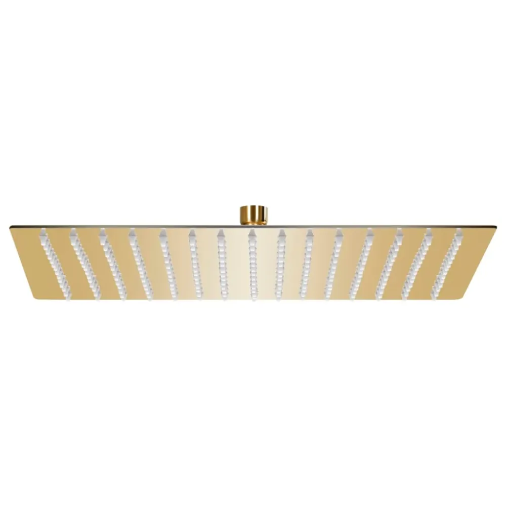 Pomme de douche pluie acier inoxydable 40 x 40 cm carrée doré 02_0002093