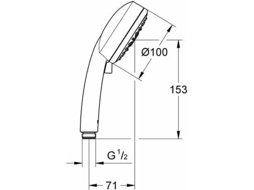 Pommeau de douche GROHE Quickfix Vitalio Comfort 100 4 jets