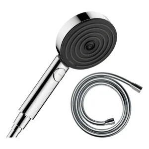 Pommeau de douche HANSGROHE Pulsify Select EcoSmart 105 3 jets relaxation chromé + polyvalent de douche 1,25 m HANSGROHE I...
