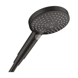 Pommeau de douche HANSGROHE Raindance Select S EcoSmart 120 3 jets noir mat