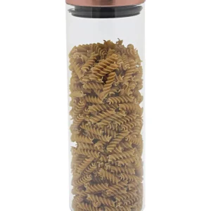 Kitchen Life Decadent Borosilicate Extra Large Canister 1.8L - Rose Or fin
