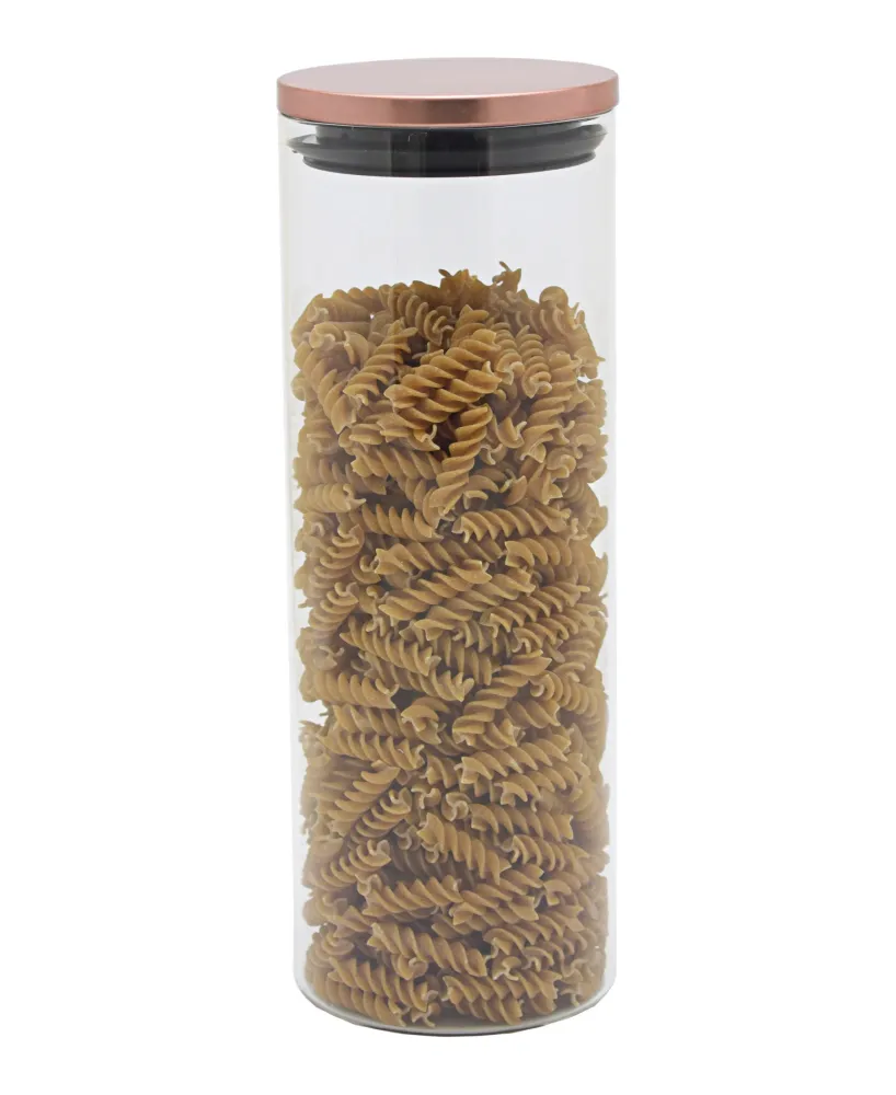 Kitchen Life Decadent Borosilicate Extra Large Canister 1.8L - Rose Or fin